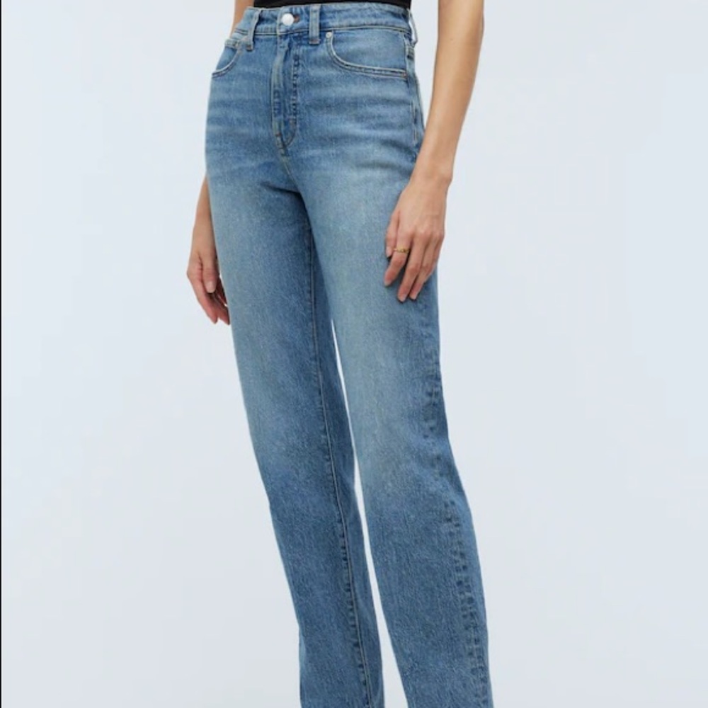 Madewell NWT 90s Strait Jean - Picture 3 of 5